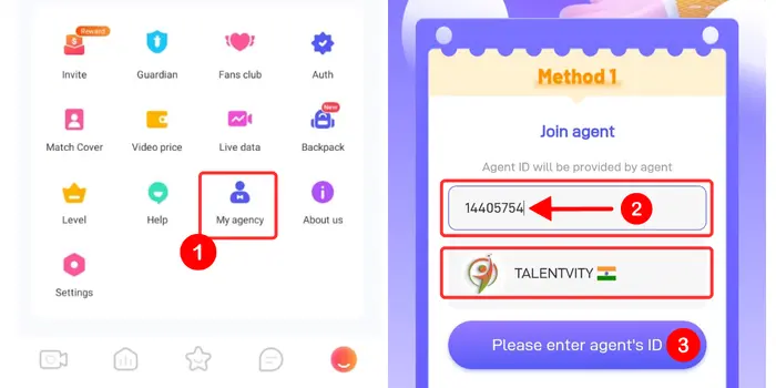 how-host-join-mimi-live-agency