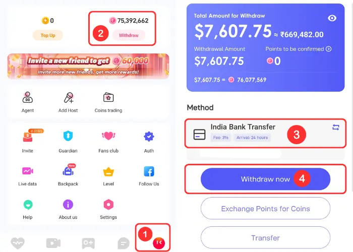 how-to-withdraw-money-on-mimi-live-app
